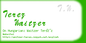 terez waitzer business card